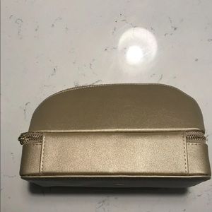 Gold makeup/jewelry travel case